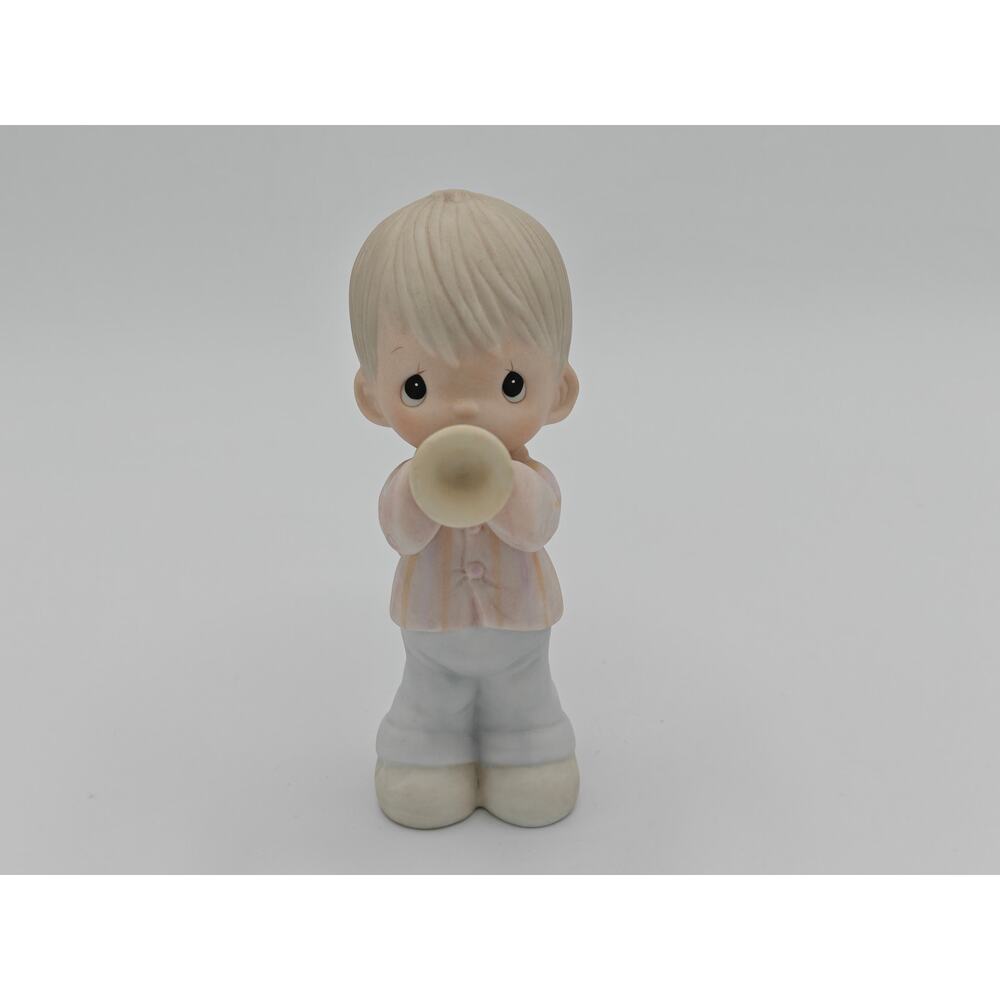 Precious Moments 12394 Enesco He Is My Song Religious Boy Figurine‎ Vintage 1984